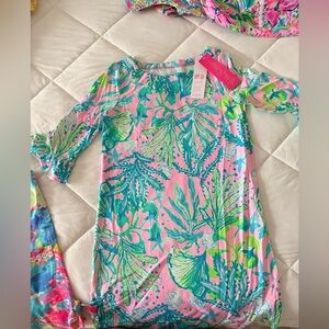 Lilly Pulitzer Vibrant Pink and Green Dress